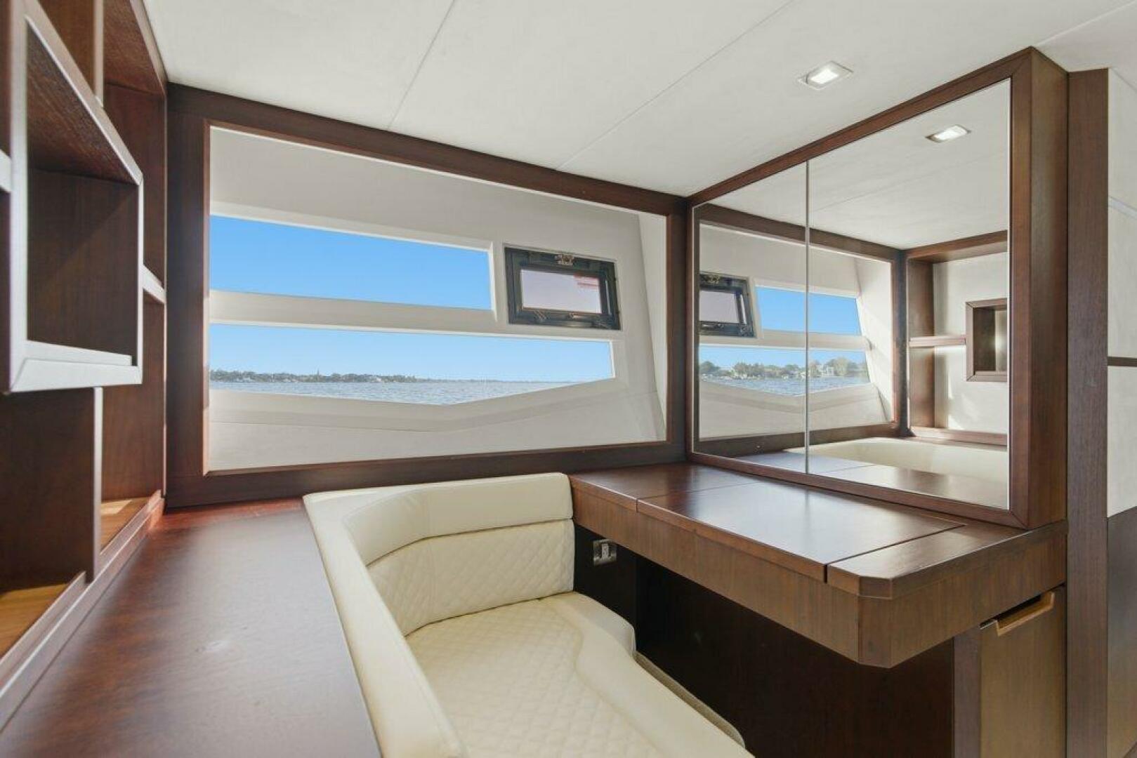 Galeon-560 Sky 2017-Nuckingfuts III Stuart-Florida-United States-Galeon 58 560 Sky Nuckingfuts Master Stateroom Vanity-5837721 | Thumbnail