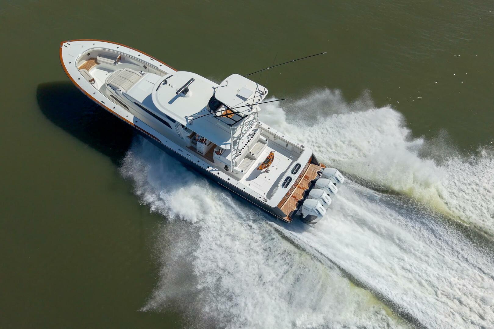 Valhalla Boatworks-V-55 2024-LUCKY 24 IV Fort Lauderdale-Florida-United States-Valhalla 55  Lucky 24 IV  Aerial Running Profile-5839114 | Thumbnail