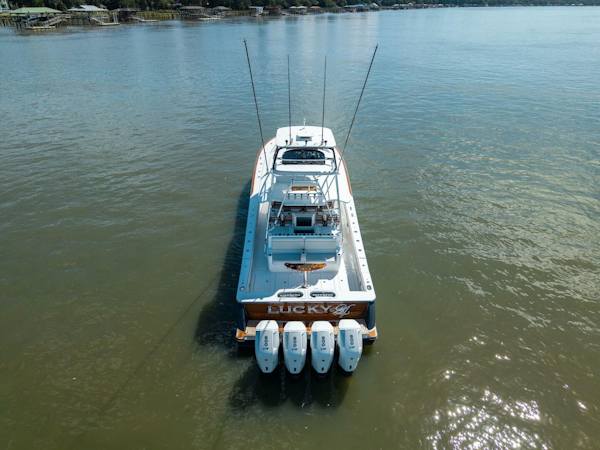 Valhalla Boatworks-V-55 2024-LUCKY 24 IV Fort Lauderdale-Florida-United States-Valhalla 55  Lucky 24 IV  Aft Aerial-5839162
