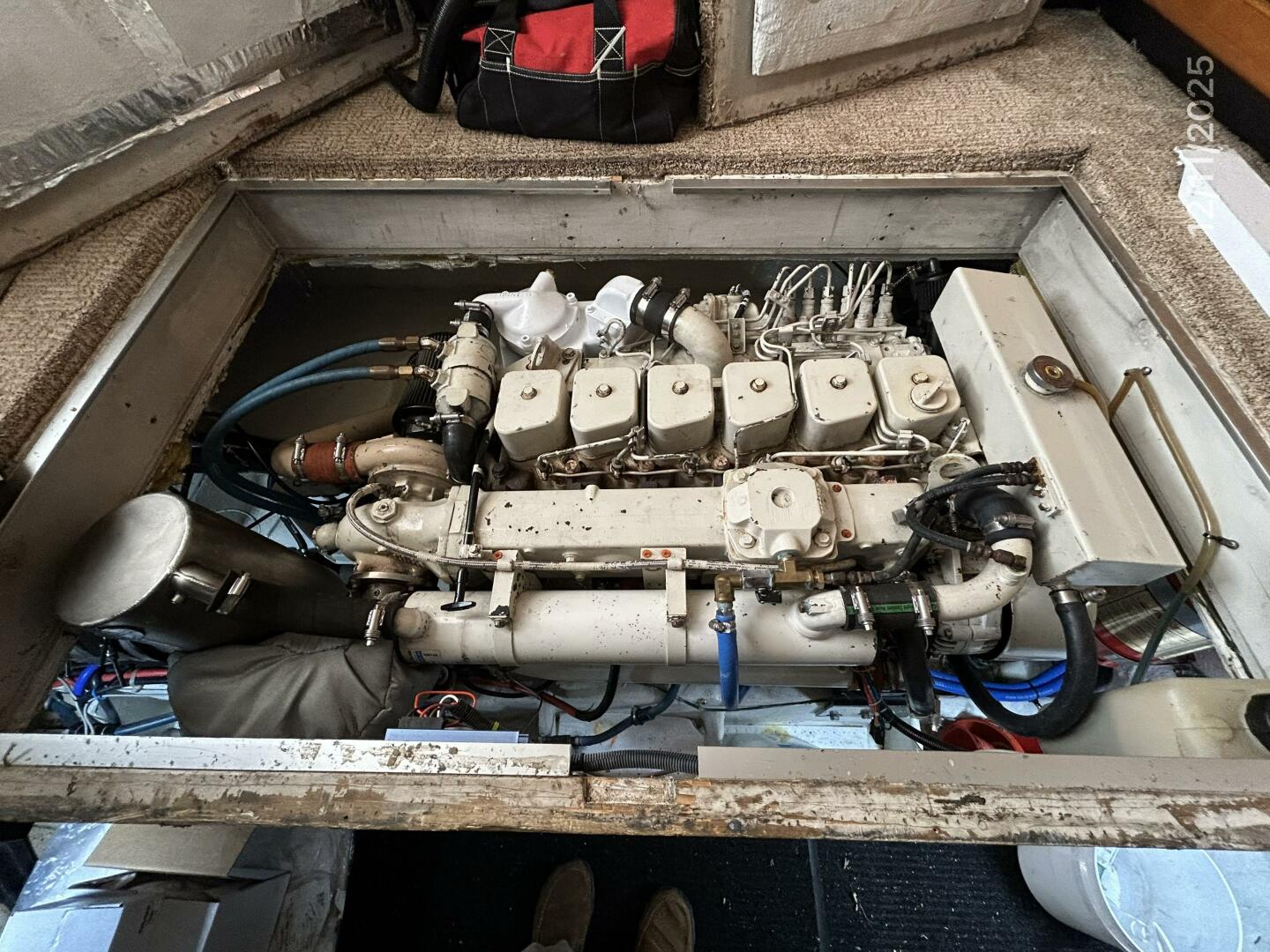 Bayliner-4788 1998-Camelot Old Saybrook-Connecticut-United States-47 Bayliner port main engine1-5852255 | Thumbnail