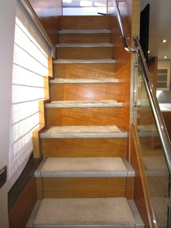 Hargrave-FB with Hardtop 2016-SEASEID Fort Lauderdale-Florida-United States-Lower Helm Galley Steps To Flybridge-5861724