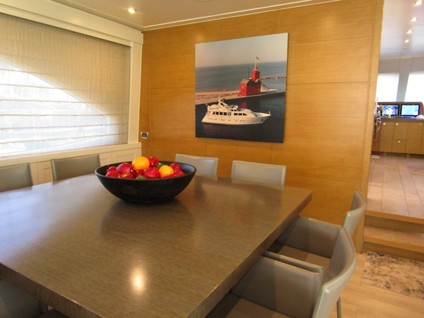 Hargrave-FB with Hardtop 2016-SEASEID Fort Lauderdale-Florida-United States-Dining Area Looking Forward-5861711