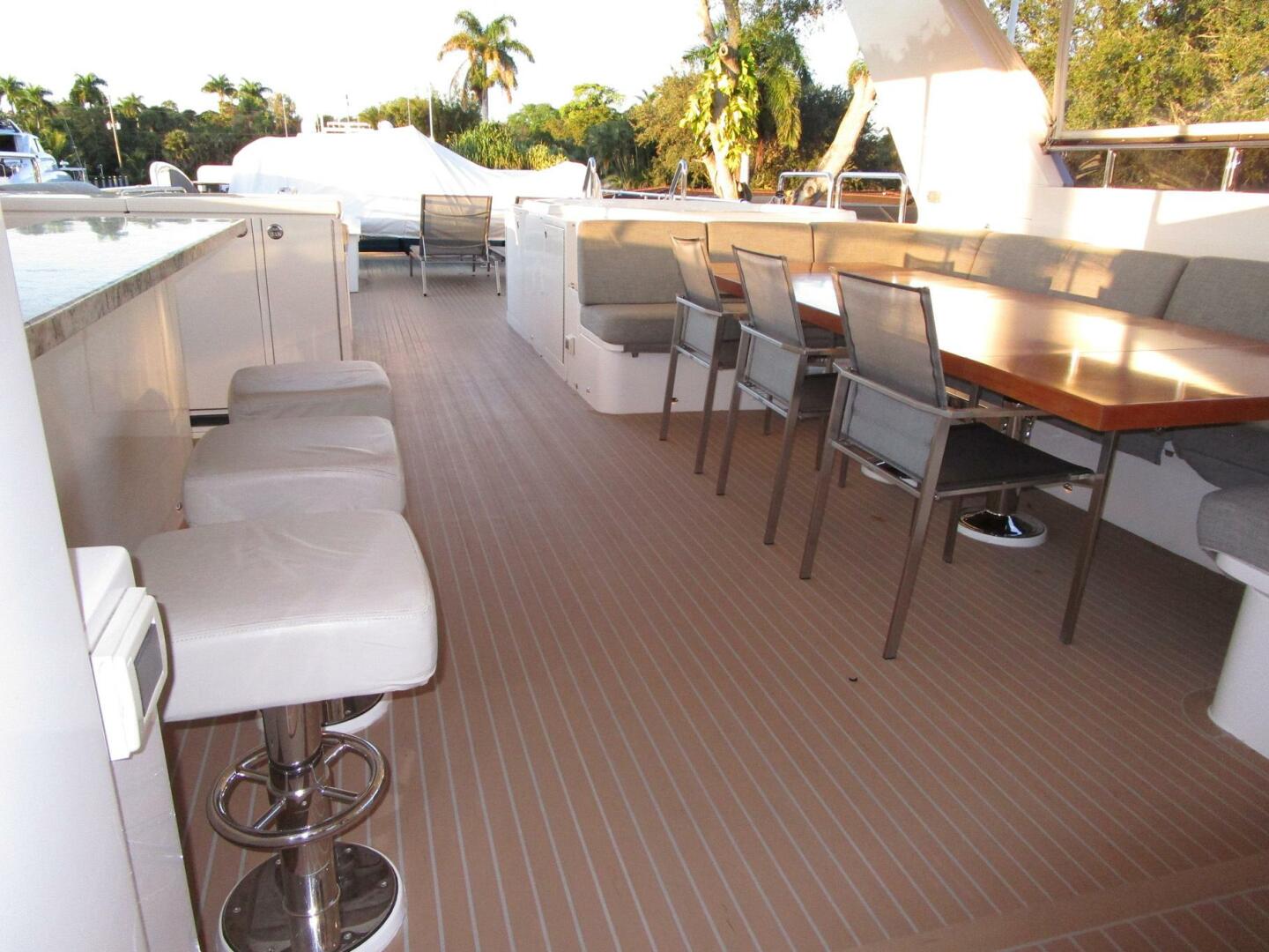 Hargrave-FB with Hardtop 2016-SEASEID Fort Lauderdale-Florida-United States-Looking Aft From Helm Deck-5861757 | Thumbnail