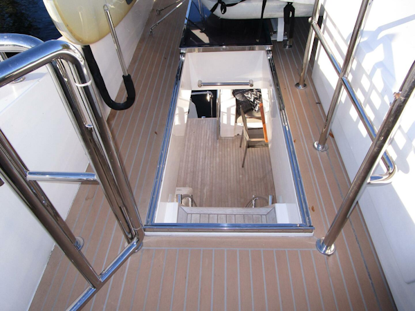 Hargrave-FB with Hardtop 2016-SEASEID Fort Lauderdale-Florida-United States-Boat Deck Steps To Aft Deck-5861765