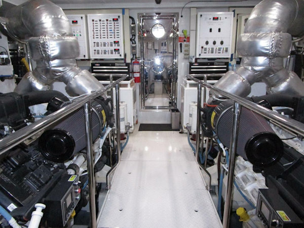 Hargrave-FB with Hardtop 2016-SEASEID Fort Lauderdale-Florida-United States-Engine Room Looking Aft-5861775