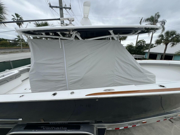 Valhalla Boatworks-V-33 2023-JUST ONE MORE Stuart-Florida-United States-Valhalla 33 JUST ONE MORE  Console Cover-5876400