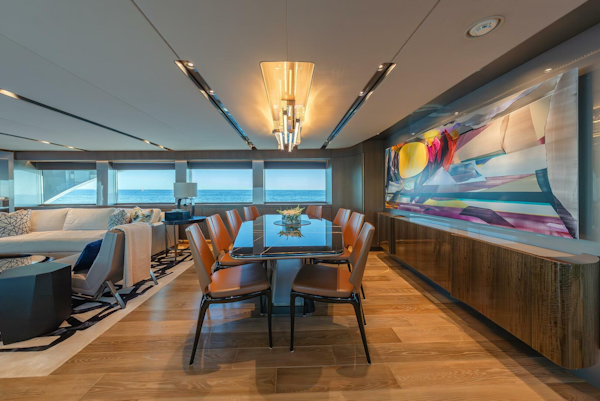 Westport-Raised Pilothouse 2018-SERENITY Port Washington-New York-United States-Dining Area-5877563