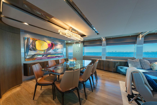 Westport-Raised Pilothouse 2018-SERENITY Port Washington-New York-United States-Dining Area-5877562