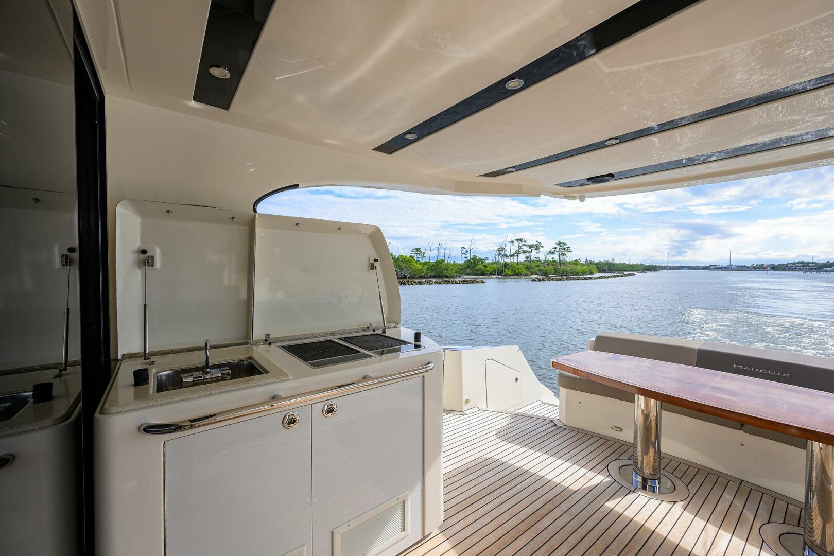 Marquis-660 Sport Yacht 2016-ANDIAMO Jupiter-Florida-United States-Marquis 66 ANDIAMO  Aft Deck-5882701 | Thumbnail