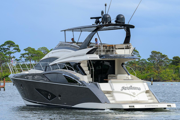 Marquis-660 Sport Yacht 2016-ANDIAMO Jupiter-Florida-United States-Marquis 66 ANDIAMO  Port Aft Profile-5882718