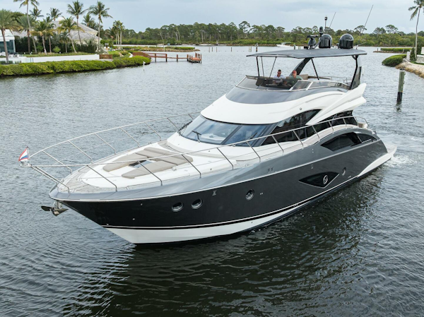 Marquis-660 Sport Yacht 2016-ANDIAMO Jupiter-Florida-United States-Marquis 66 ANDIAMO  Port Bow Aerial Profile-5882722