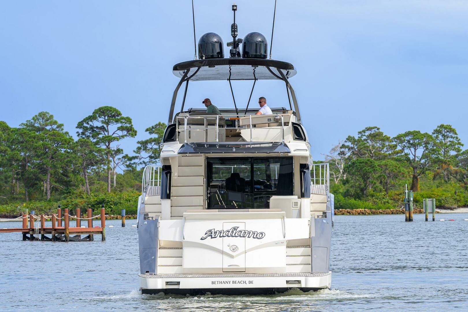 Marquis-660 Sport Yacht 2016-ANDIAMO Jupiter-Florida-United States-Marquis 66 ANDIAMO  Aft Profile-5882719 | Thumbnail