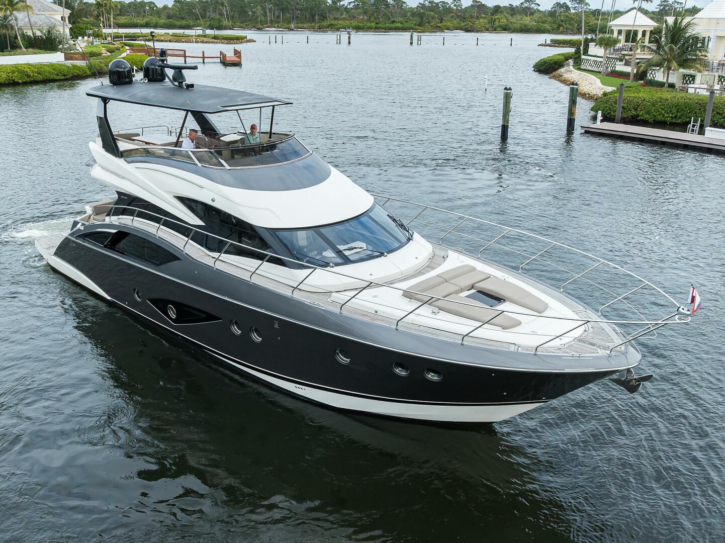Marquis-660 Sport Yacht 2016-ANDIAMO Jupiter-Florida-United States-Marquis 66 ANDIAMO   Starboard Bow Aerial Profile-5882721 | Thumbnail