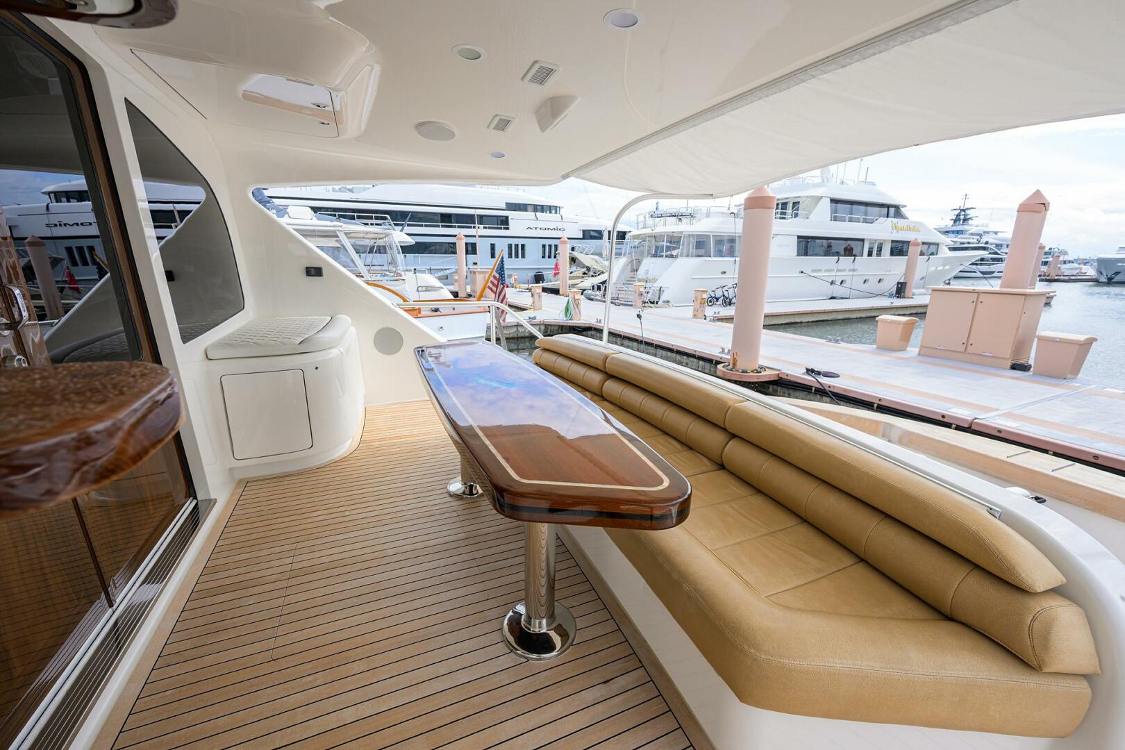 Viking-92 Enclosed Bridge 2017-SPECULATOR Palm Beach -Florida-United States-Viking  92 SPECULATOR  Flybridge Aft Deck-5888548 | Thumbnail