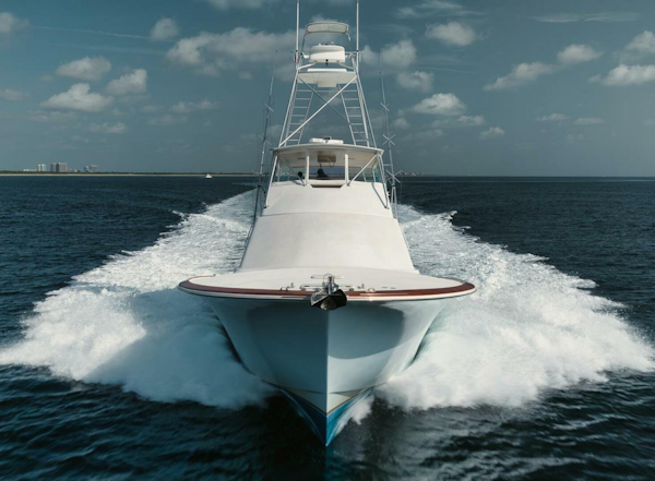 Ocean-73 Super Sport 2005-UNCONQUERED Riviera Beach-Florida-United States-Ocean 73 UNCONQUERED  Bow Profile Running Shot-5892513