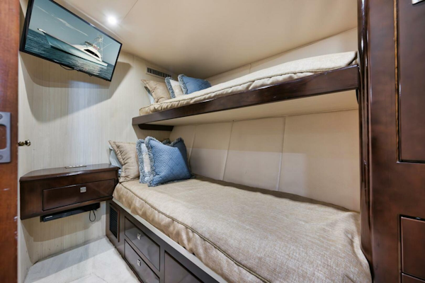 Ocean-73 Super Sport 2005-UNCONQUERED Riviera Beach-Florida-United States-Ocean 73 UNCONQUERED  Guest Bunk Stateroom-5892487