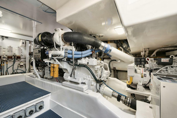 Ocean-73 Super Sport 2005-UNCONQUERED Riviera Beach-Florida-United States-Ocean 73 UNCONQUERED  Engine Room-5892502