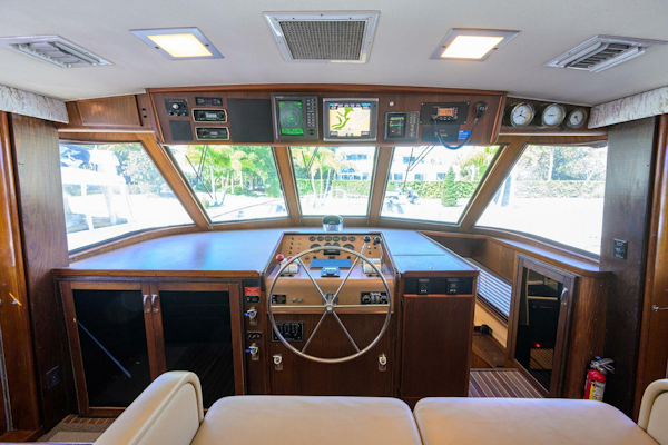 Hatteras-63 Motor Yacht 1987-Phantom Jupiter-Florida-United States-Hatteras 63  Phantom  Lower Helm-5908804