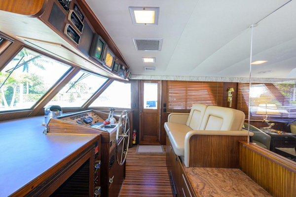 Hatteras-63 Motor Yacht 1987-Phantom Jupiter-Florida-United States-Hatteras 63  Phantom  Lower Helm-5908806