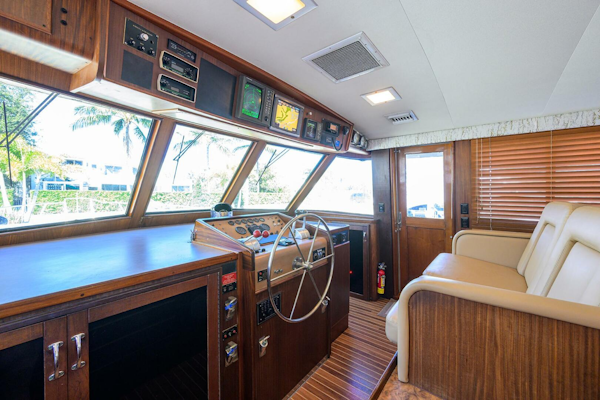 Hatteras-63 Motor Yacht 1987-Phantom Jupiter-Florida-United States-Hatteras 63  Phantom  Lower Helm-5908807