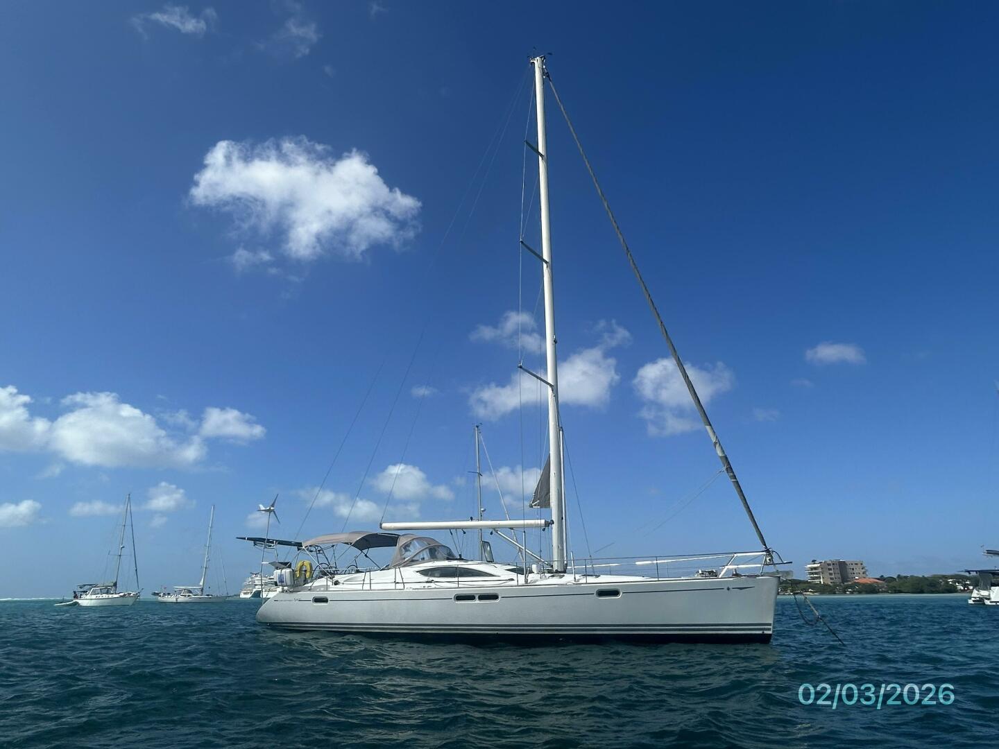 Jeanneau-Sun Odyssey 54DS 2008-Dan Marco IV Oranjestad-Aruba-54 Jeanneau starboard forward profile-5922960 | Thumbnail