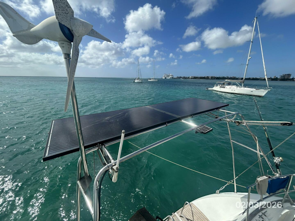 Jeanneau-Sun Odyssey 54DS 2008-Dan Marco IV Oranjestad-Aruba-54 Jeanneau solar panel-5922726