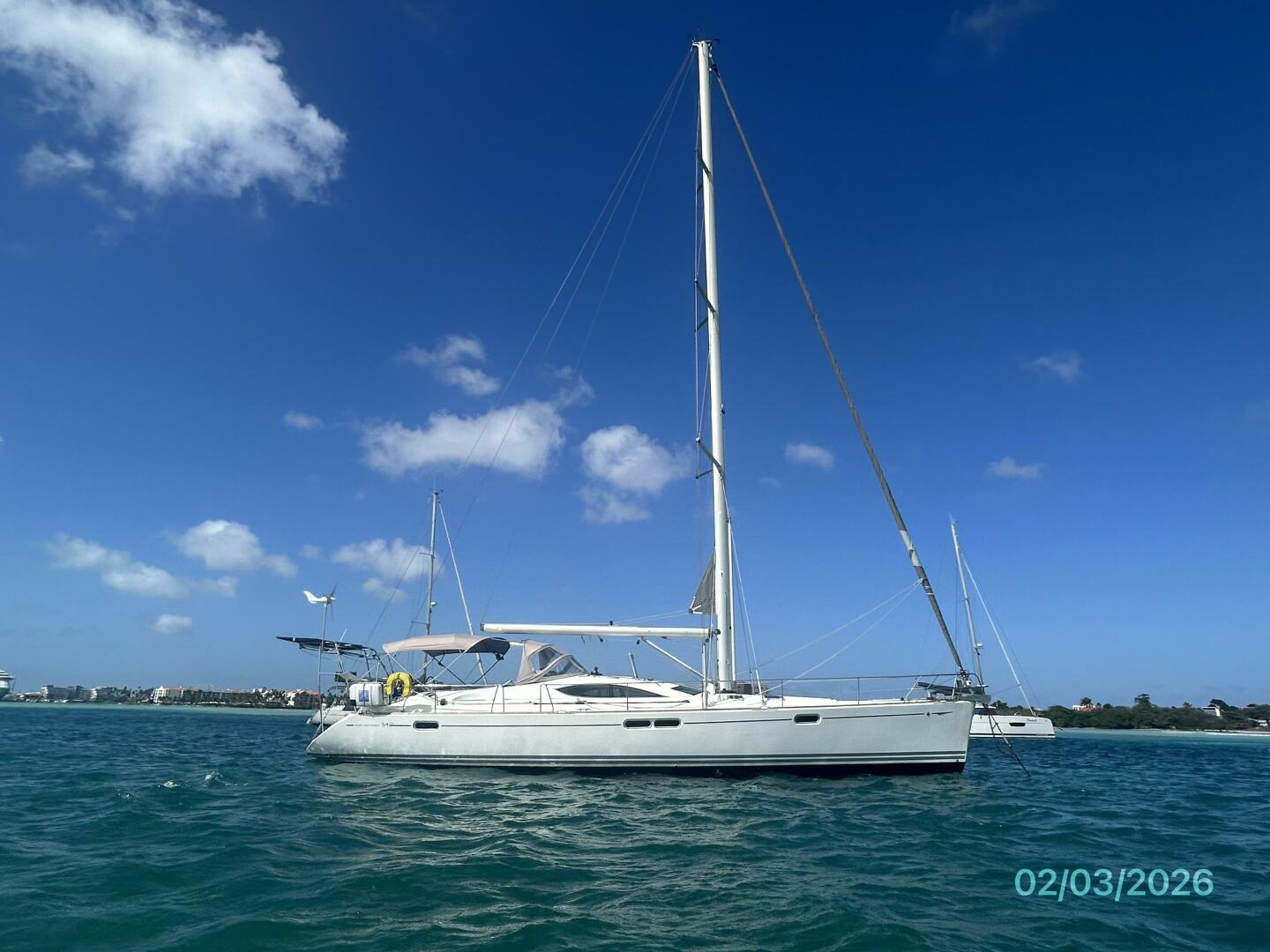 Jeanneau-Sun Odyssey 54DS 2008-Dan Marco IV Oranjestad-Aruba-54 Jeanneau starboard profile-5922962 | Thumbnail