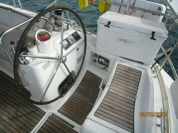 Jeanneau-Sun Odyssey 54DS 2008-Dan Marco IV Oranjestad-Aruba-54 Jeanneau cockpit starboard helm1-5922454