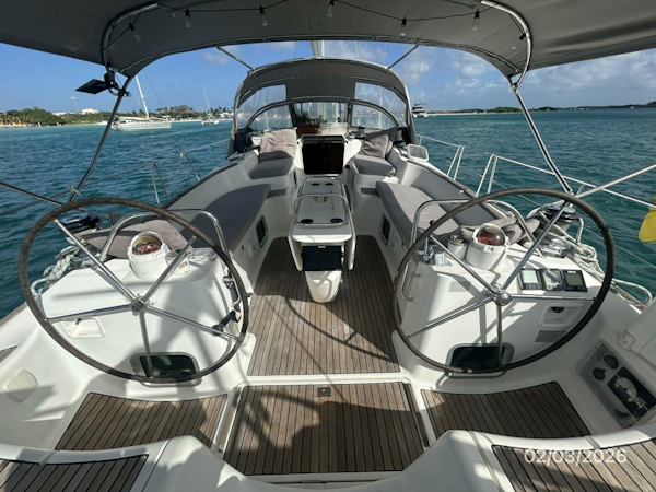 Jeanneau-Sun Odyssey 54DS 2008-Dan Marco IV Oranjestad-Aruba-54 Jeanneau cockpit forward-5922423