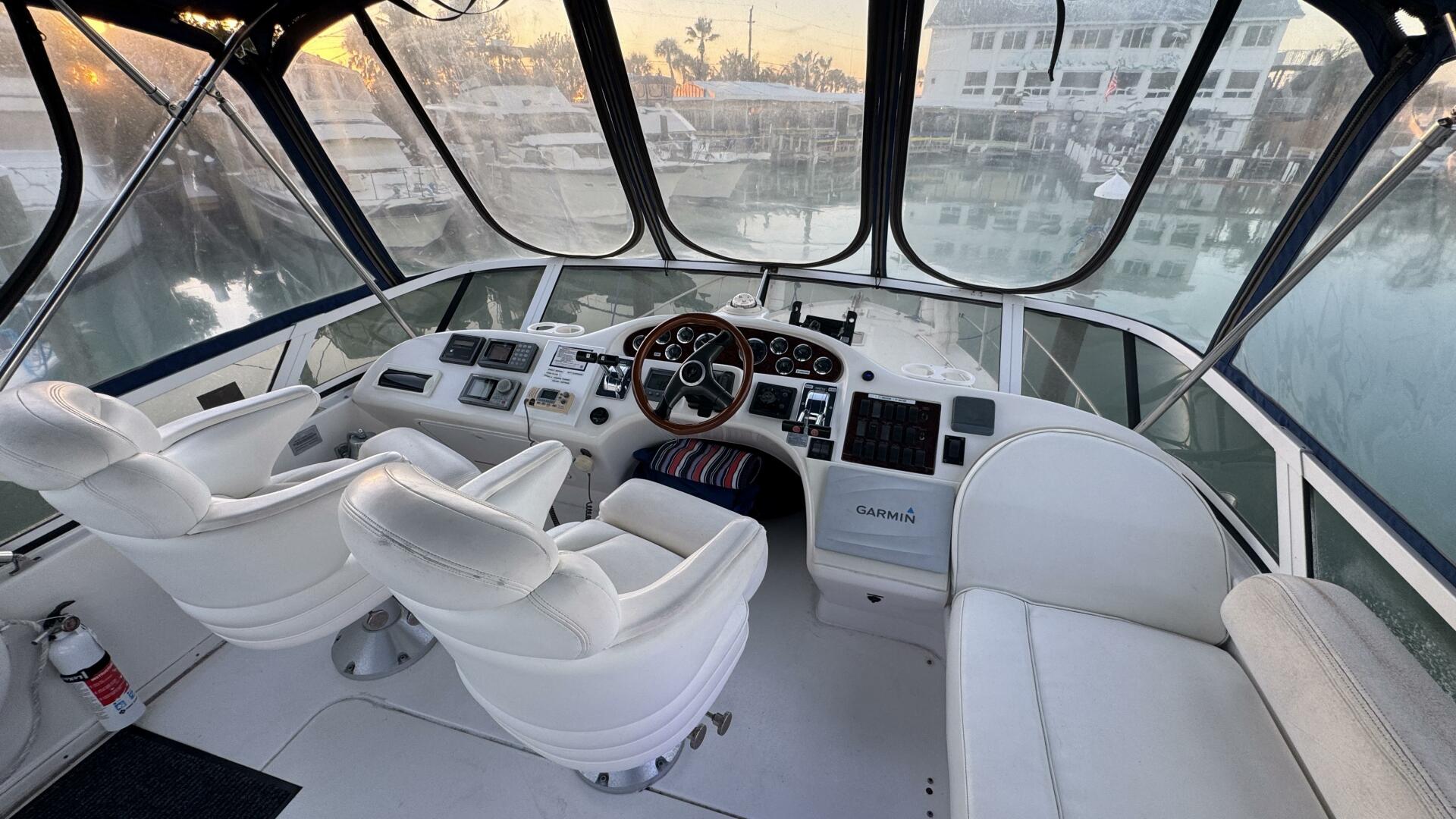 Sea Ray-420 Aft Cabin 2000-Tiny Dancer Englewood-Florida-United States-Flybridge Looking Forward-5936050 | Thumbnail