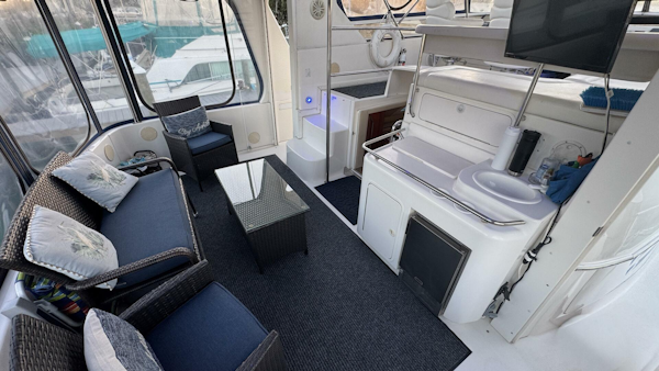 Sea Ray-420 Aft Cabin 2000-Tiny Dancer Englewood-Florida-United States-Aft Sun Deck Looking Port-5936227