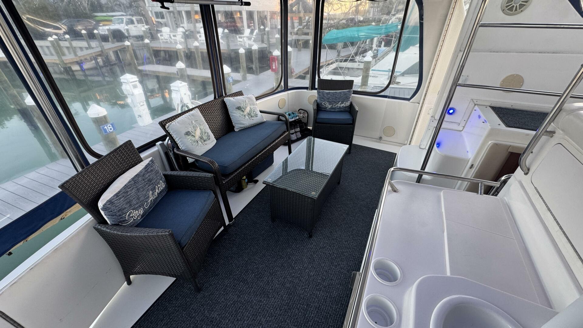 Sea Ray-420 Aft Cabin 2000-Tiny Dancer Englewood-Florida-United States-Aft Sun Deck Looking Port-5936027 | Thumbnail
