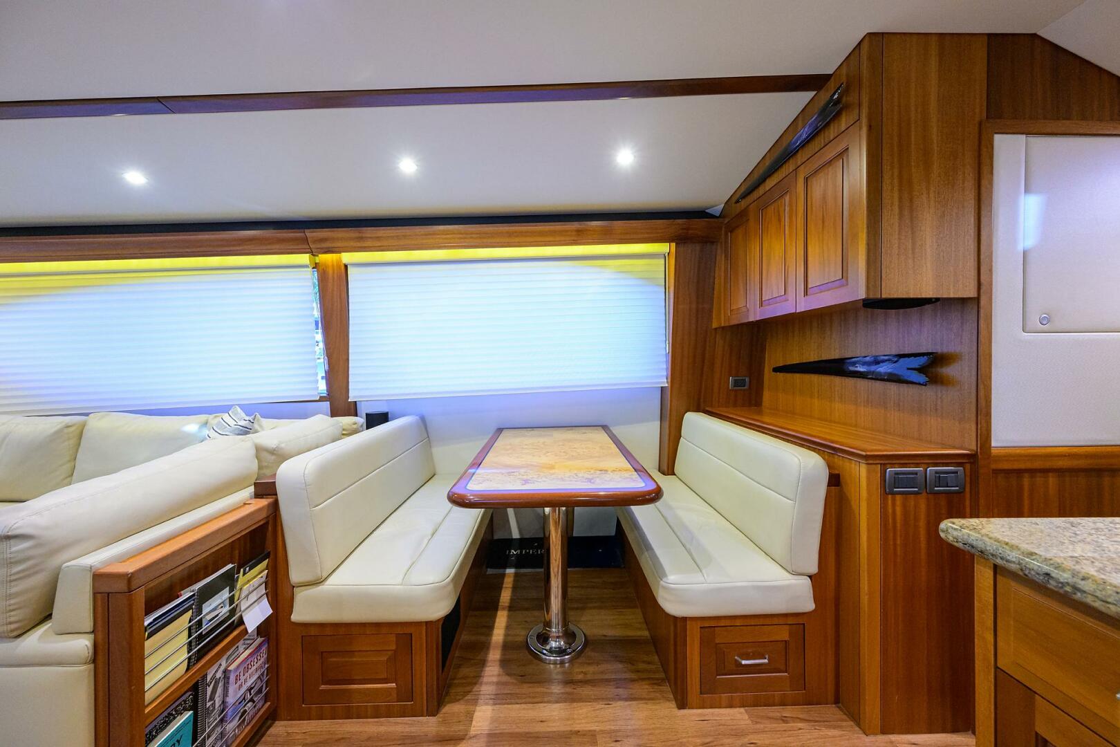Hatteras-GT63 2013-Reelin N Dealin Palm City-Florida-United States-Hatteras 63 Reelin N Dealin  Interior Dinette-5934084 | Thumbnail