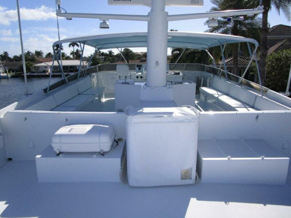 Burger-Flush Deck with Flybridge 1986-SHEPSL X Ft. Lauderdale-Florida-United States-Flybridge Looking Fwd. -5935234