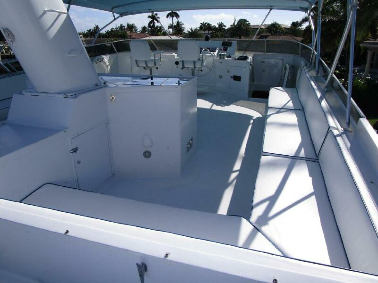 Burger-Flush Deck with Flybridge 1986-SHEPSL X Ft. Lauderdale-Florida-United States-Flybridge Stbd. Side -5935232 | Thumbnail