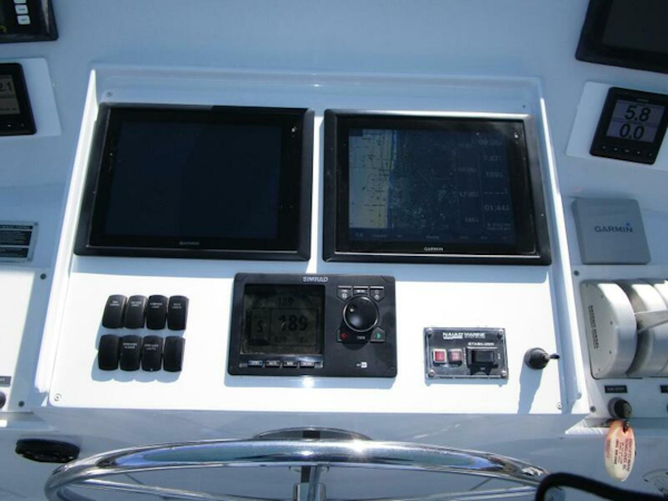 Burger-Flush Deck with Flybridge 1986-SHEPSL X Ft. Lauderdale-Florida-United States-Helm Detail -5935238