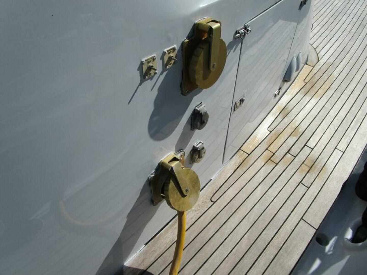 Burger-Flush Deck with Flybridge 1986-SHEPSL X Ft. Lauderdale-Florida-United States-Twin 100 Amp Shore Cord Reels  -5935222 | Thumbnail