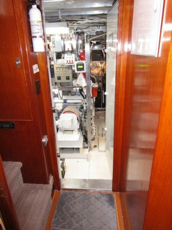 Burger-Flush Deck with Flybridge 1986-SHEPSL X Ft. Lauderdale-Florida-United States-Engine Room Entrance -5935251