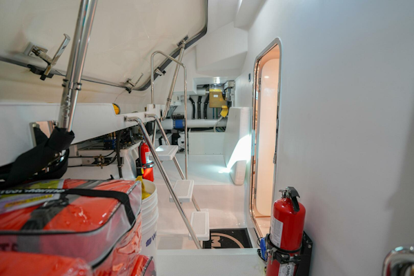 Marlow-Explorer 70E-CB 2025-ENTERPRISE Clearwater-Florida-United States-Lazarette Facing Port-5944279