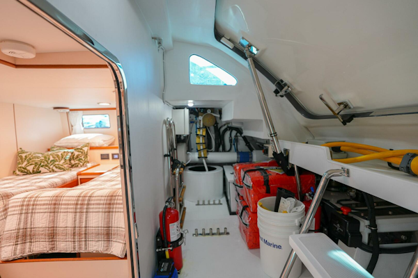 Marlow-Explorer 70E-CB 2025-ENTERPRISE Clearwater-Florida-United States-Lazarette Facing Starboard-5944280