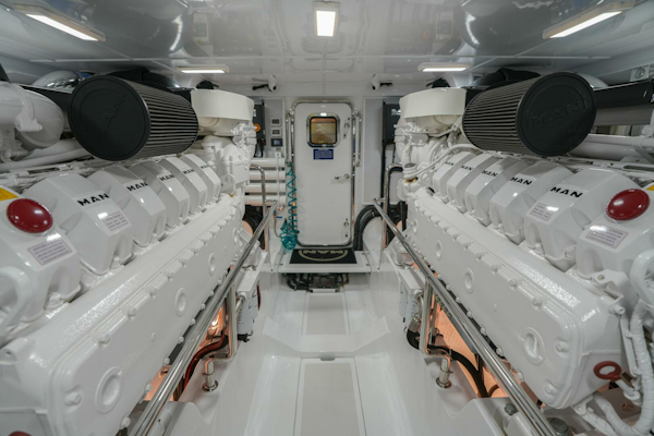 Marlow-Explorer 70E-CB 2025-ENTERPRISE Clearwater-Florida-United States-Engine Room Facing Aft-5944289