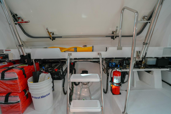 Marlow-Explorer 70E-CB 2025-ENTERPRISE Clearwater-Florida-United States-Lazarette Facing Aft-5944278