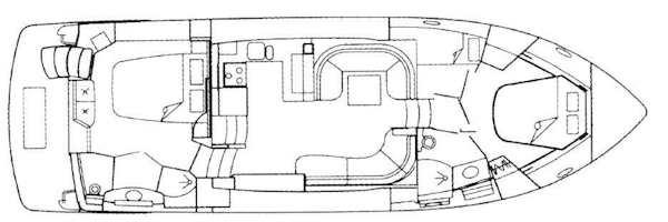 Carver-455 Aft Cabin 1996-Knot Sure Slidell-Louisiana-United States-Carver 455 Aft Cabin  Interior layout-5960555