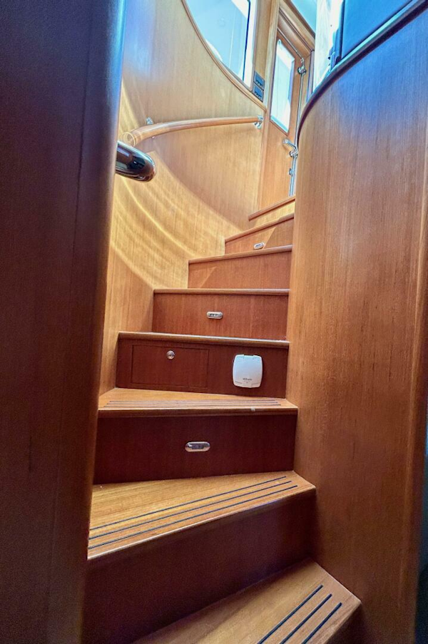 Grand Banks-Aleutian 53RP 2012-TOORA LOORA  BOSTON-Massachusetts-United States-Companionway Stairs-5997329