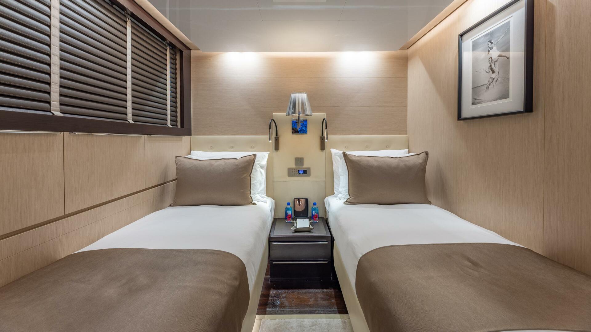 ISA-120 Sport 2017-BACK 9 AND A HALF Fort Lauderdale-Florida-United States-One Of Two Lower Deck Forward Twin Cabins Convertible To Queens -5995392 | Thumbnail