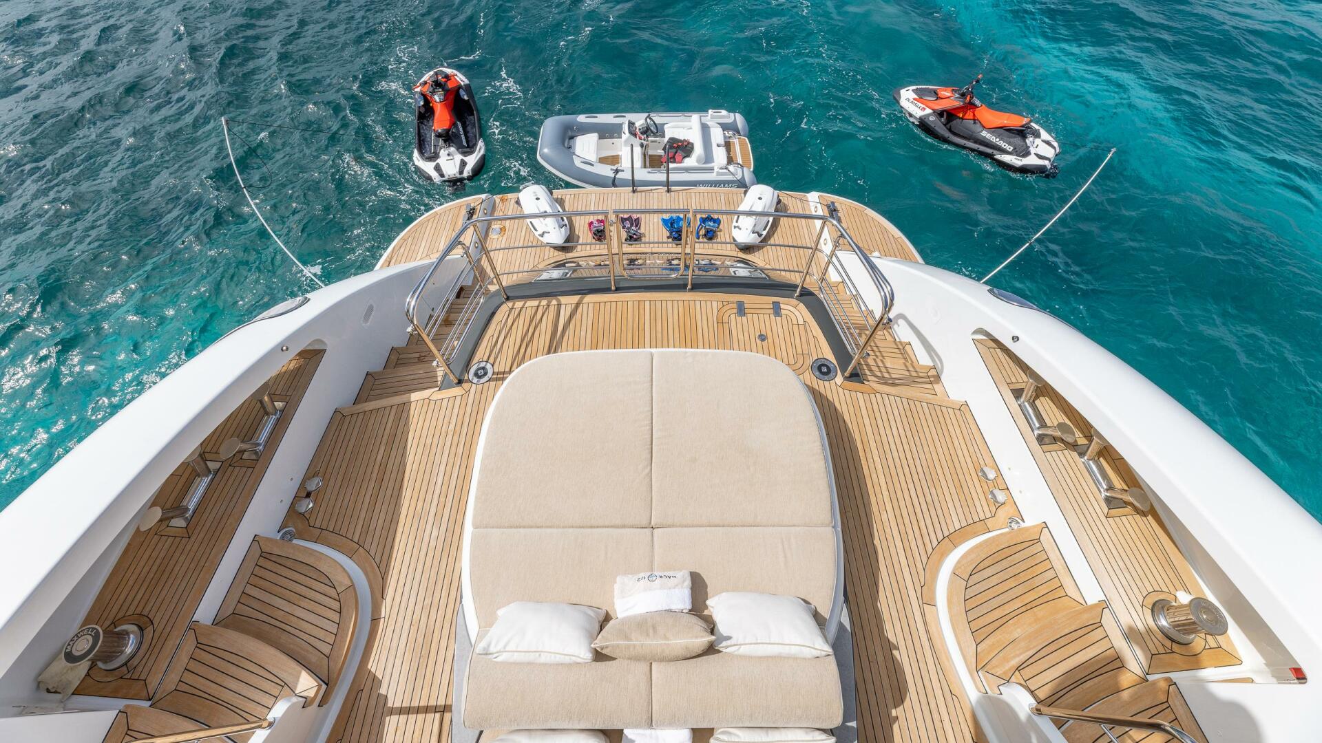 ISA-120 Sport 2017-BACK 9 AND A HALF Fort Lauderdale-Florida-United States-Main Deck Aft Sunpads View From Sundeck -5995369 | Thumbnail