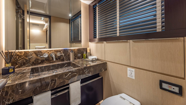 ISA-120 Sport 2017-BACK 9 AND A HALF Fort Lauderdale-Florida-United States-Lower Deck Guest Stateroom Bath -5995390