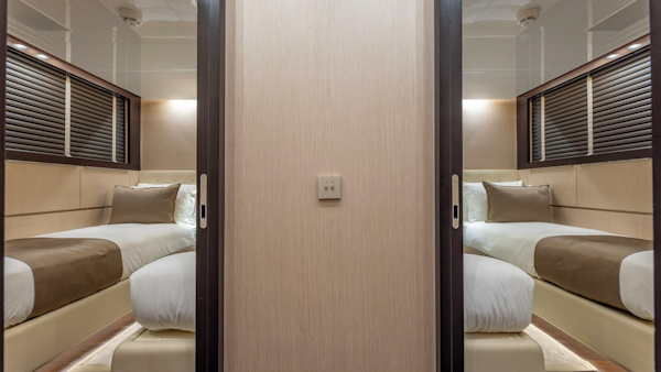 ISA-120 Sport 2017-BACK 9 AND A HALF Fort Lauderdale-Florida-United States-One Of Two Lower Deck Forward Twin Cabins Convertible To Queens-5995391