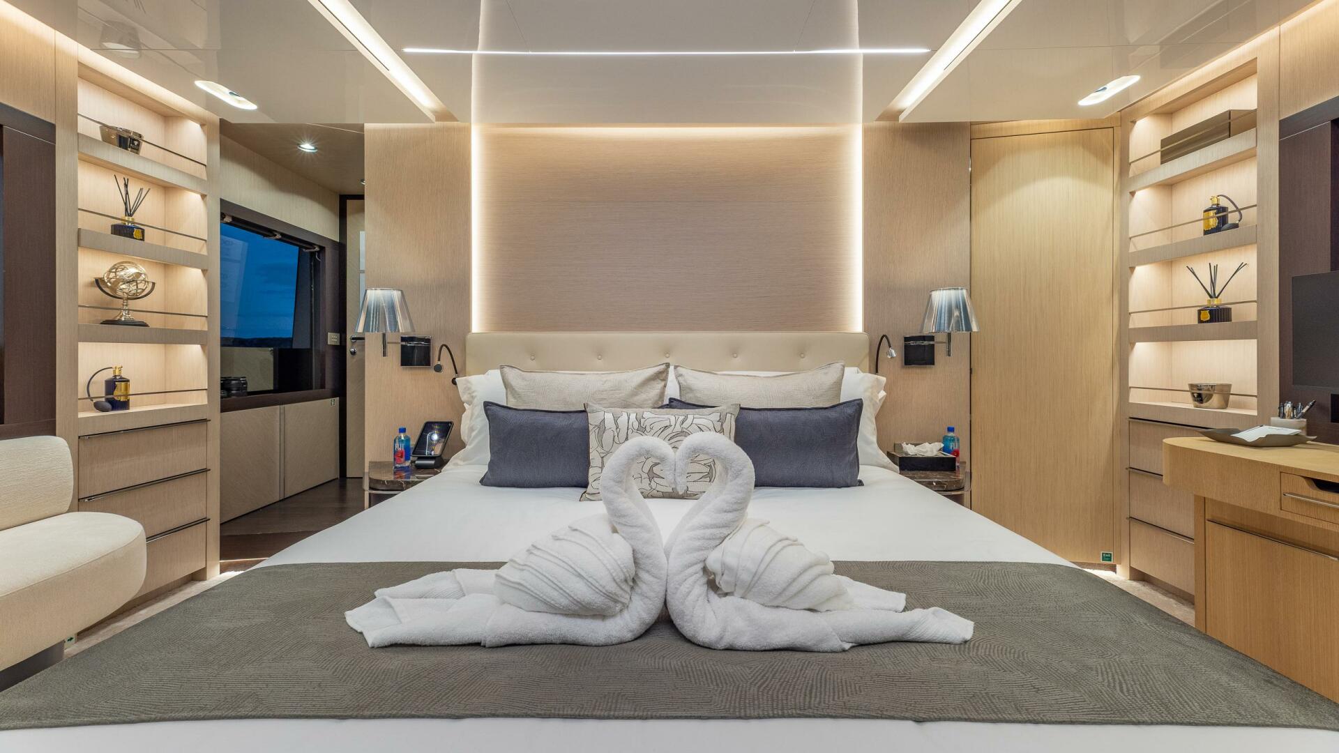 ISA-120 Sport 2017-BACK 9 AND A HALF Fort Lauderdale-Florida-United States-Master Stateroom Looking Aft-5995380 | Thumbnail