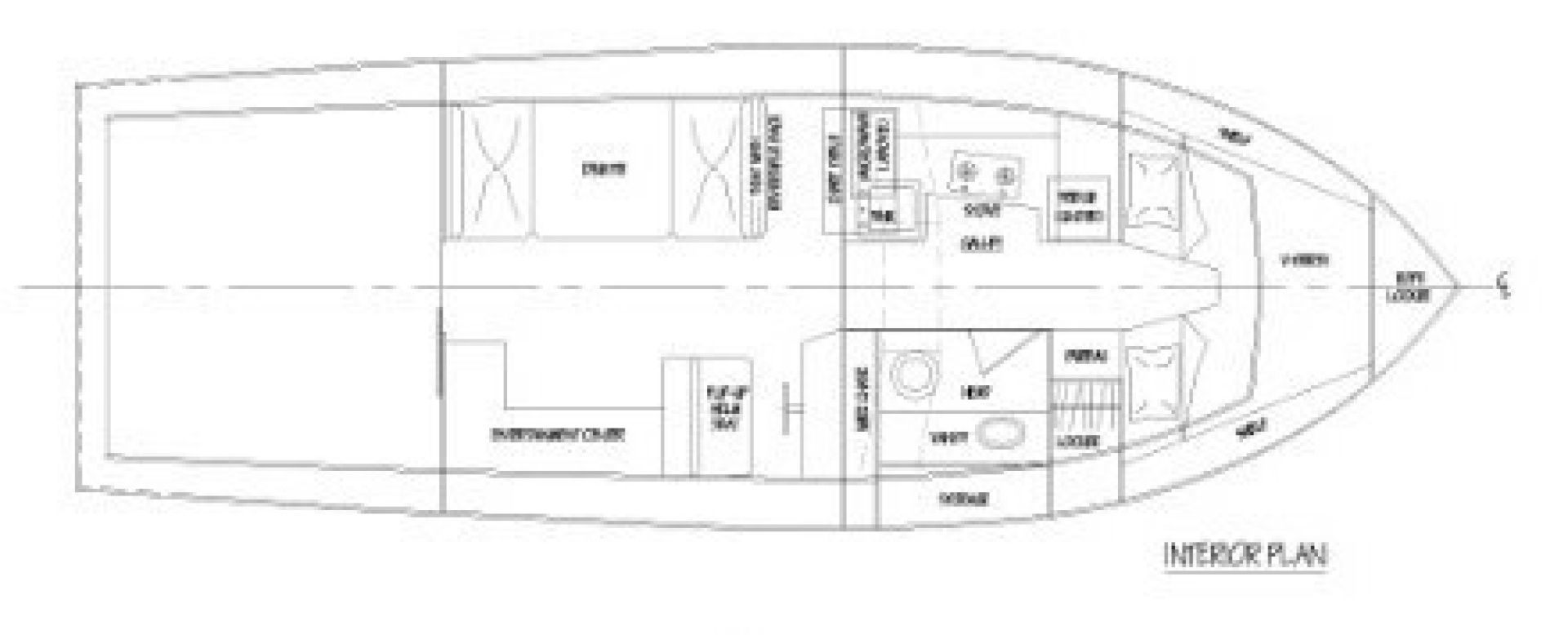 Duffy-35 Flybridge 1989-Kreweboat Bay St. Louis-Mississippi-United States-1989 Duffy 35 Flybridge  Layout-6005723 | Thumbnail
